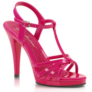 Fabulicious FLAIR-420 Sandal (Hot Pink Patent/Hot Pink)