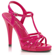 Fabulicious FLAIR-420 Sandal (Hot Pink Patent/Hot Pink)