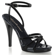 Fabulicious FLAIR-436 Sandal (Black Patent/Black)