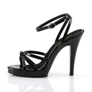 Fabulicious FLAIR-436 Sandal (Black Patent/Black)