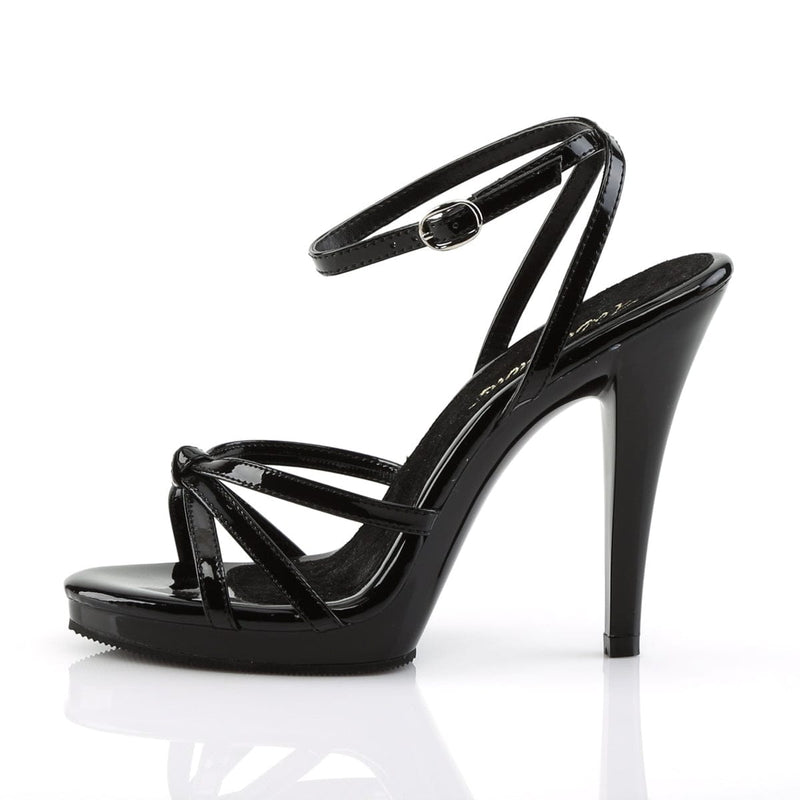 Fabulicious FLAIR-436 Sandal (Black Patent/Black)