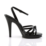 Fabulicious FLAIR-436 Sandal (Black Patent/Black)