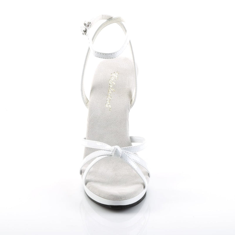 Fabulicious FLAIR-436 Sandal (White Patent/White)