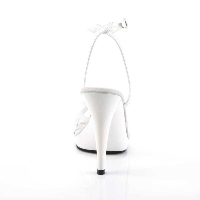 Fabulicious FLAIR-436 Sandal (White Patent/White)