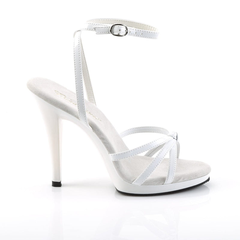 Fabulicious FLAIR-436 Sandal (White Patent/White)