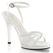 Fabulicious FLAIR-436 Sandal (White Patent/White)