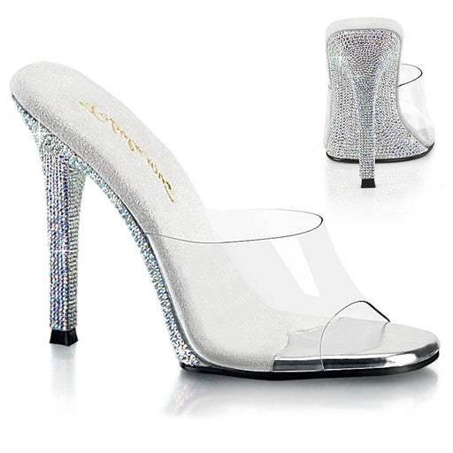 Fabulicious GALA-01DM Slide (Clear/Silver AB Rhinestone)