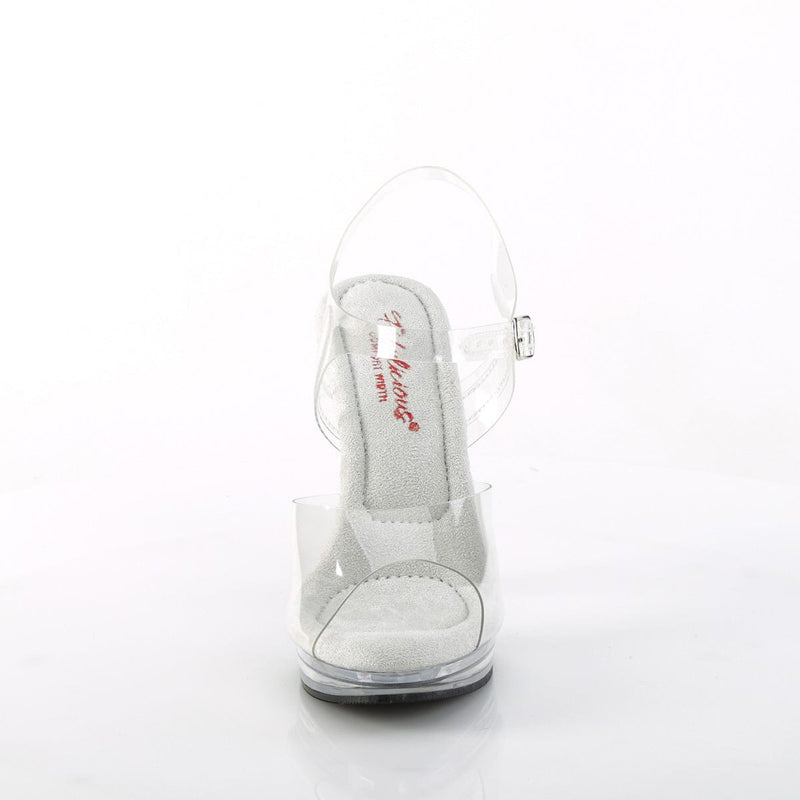 Fabulicious GLORY-508 Sandal (Clear/Clear)