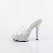 Fabulicious LIP-101DM Slide (Clear/ Silver Multi Rhinestone)