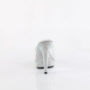 Fabulicious LIP-101DM Slide (Clear/ Silver Multi Rhinestone)