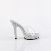 Fabulicious LIP-101DM Slide (Clear/ Silver Multi Rhinestone)