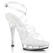 Fabulicious LIP-106 Sandal (Clear/Clear)