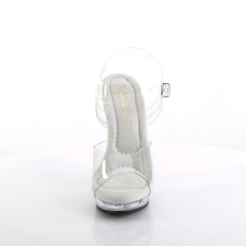 Fabulicious LIP-108 Sandal (Clear/Clear)