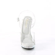 Fabulicious LIP-108DM Sandal (Clear/Silver Multi Rhinestone)