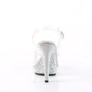 Fabulicious LIP-108DM Sandal (Clear/Silver Multi Rhinestone)
