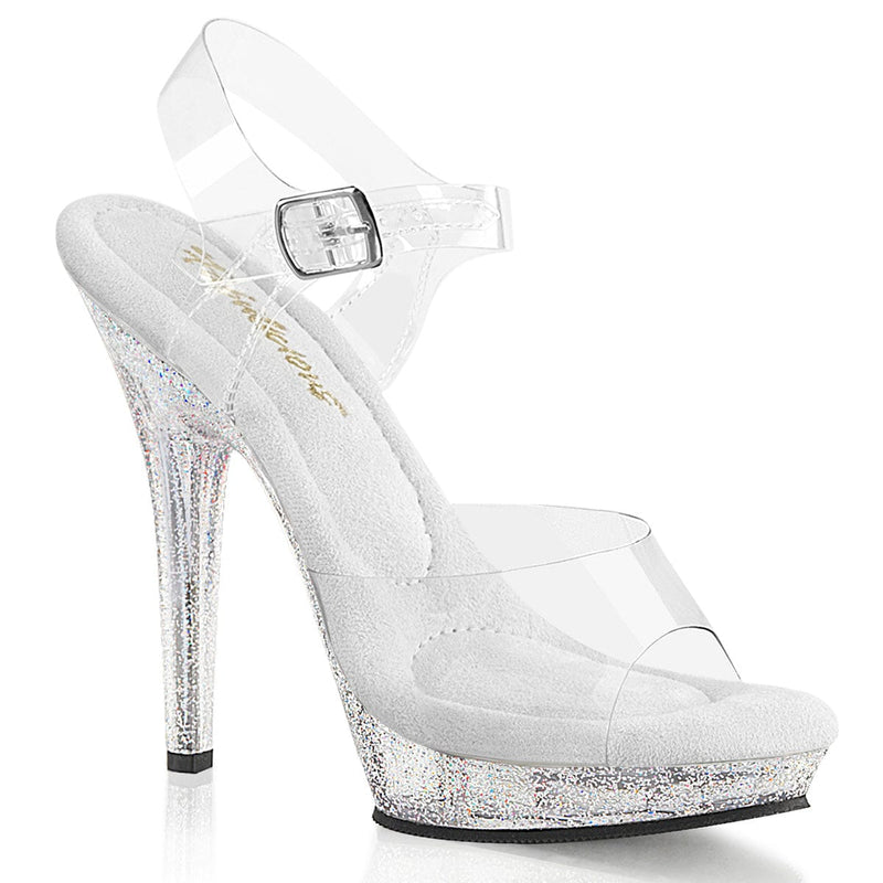 Fabulicious LIP-108MG Sandal (Clear/Clear)