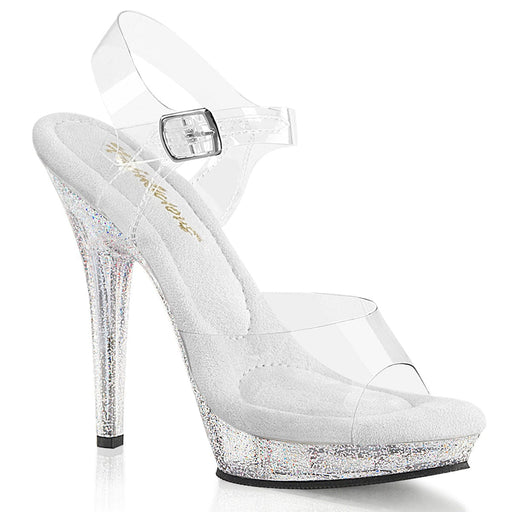Fabulicious LIP-108MG Sandal (Clear/Clear)