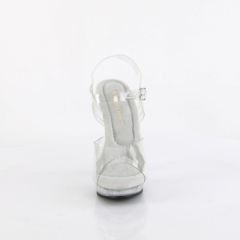 Fabulicious LIP-108MG Sandal (Clear/Clear)