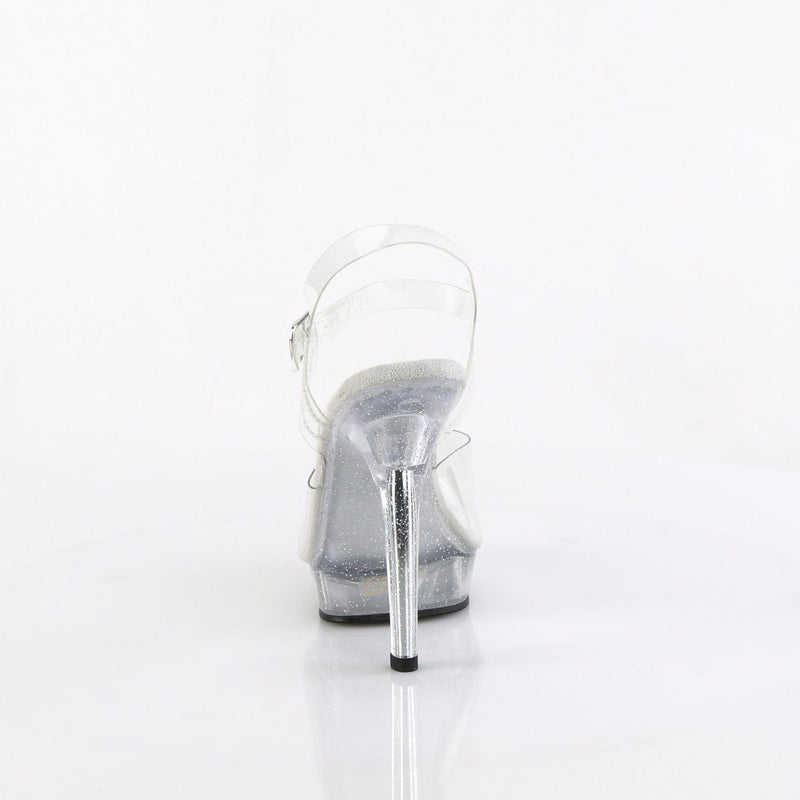 Fabulicious LIP-108MG Sandal (Clear/Clear)