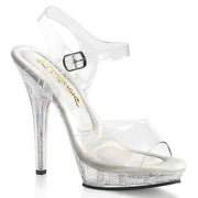 Fabulicious LIP-108MG Sandal (Clear/Clear)