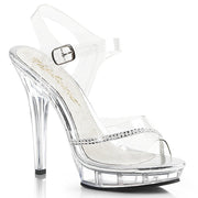 Fabulicious LIP-108R Sandal (Clear/Clear)