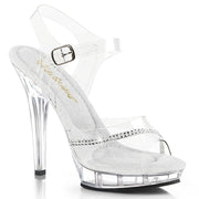 Fabulicious LIP-108R Sandal (Clear/Clear)