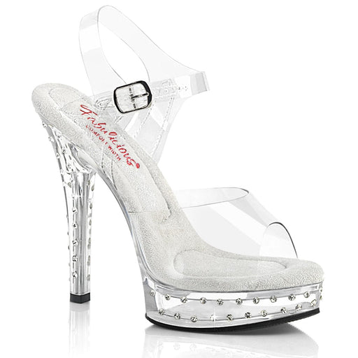 Fabulicious MAJESTY-508SDT Sandal (Clear/Clear)