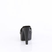 Fabulicious MARTINI-501 Slide (Black Faux Leather/Black Matte)