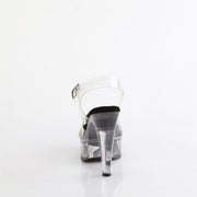 Fabulicious MARTINI-508 Sandal (Clear-Black/Smoke Tinted)