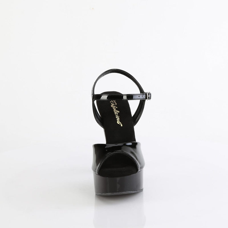 Fabulicious MARTINI-509 Sandal (Black Patent/Black)