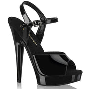 Fabulicious SULTRY-609 Sandal (Black Patent/Black)