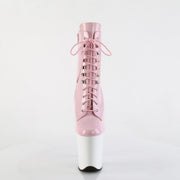 FLAMINGO-1020 Baby Pink Patent/White Pleaser US Size (Women's): 5