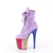 FLAMINGO-1020HG Lavender Hologram Patent/Rainbow Glitter Pleaser US Size (Women's): 5