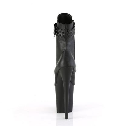 FLAMINGO-1020STR Black Faux Leather/Black Matte