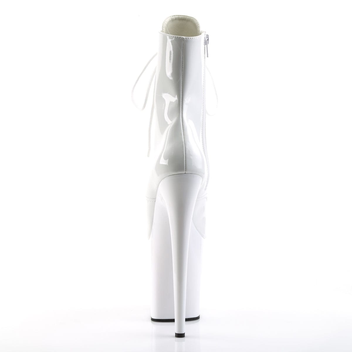 FLAMINGO-1021 White Patent/White Ankle Boot Pleaser US Size (Women's): 5