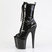 FLAMINGO-1041GP Black Glitter Patent/M Pleaser US Size (Women's): 5