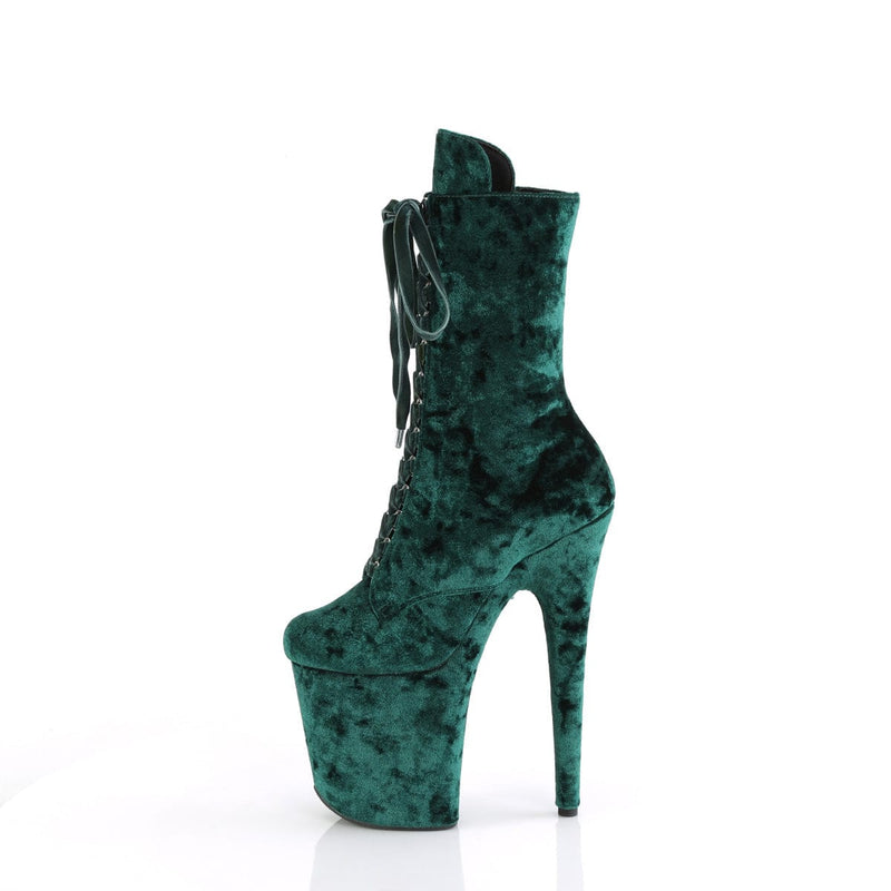 FLAMINGO-1045VEL Emerald Green Velvet/Emerald Green Velvet Pleaser US Size (Women's): 5