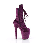 FLAMINGO-1045VEL Purple Velvet/Purple Velvet Pleaser US Size (Women's): 5