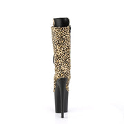 FLAMINGO-1050LP Leopard Print Pony Hair/Black Matte Pleaser US Size (Women's): 5