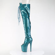 FLAMINGO-3021GP Teal Glitter Patent/M Pleaser US Size (Women's): 5