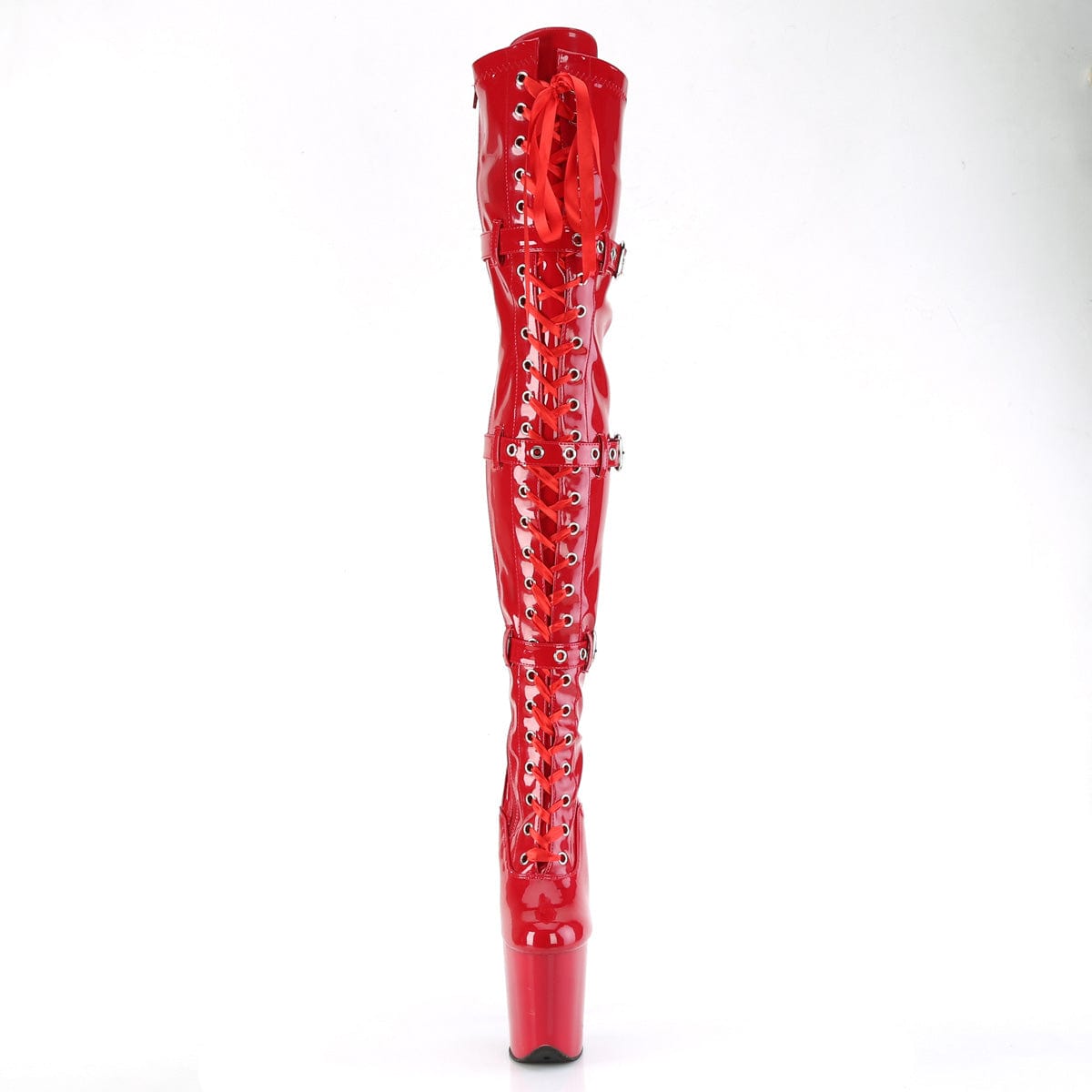 FLAMINGO-3028 Red Stretch Patent/Red Pleaser US Size (Women's): 6
