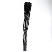 FLAMINGO-4000 Black Stretch Patent/Black Pleaser US Size (Women's): 5