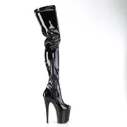 FLAMINGO-4000 Black Stretch Patent/Black Pleaser US Size (Women's): 5