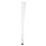 FLAMINGO-4000 White Stretch Patent/White Pleaser US Size (Women's): 5