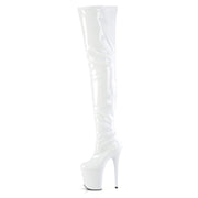 FLAMINGO-4000 White Stretch Patent/White Pleaser US Size (Women's): 5