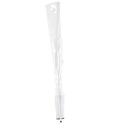 FLAMINGO-4000 White Stretch Patent/White Pleaser US Size (Women's): 5