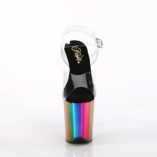 FLAMINGO-808RC Clear/Rainbow Chrome Pleaser US Size (Women's): 5