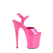 FLAMINGO-809 Hot Pink Patent/Hot Pink Pleaser US Size (Women's): 5
