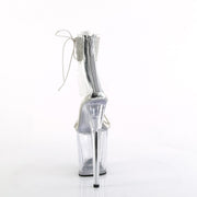 FLAMINGO-827RS Clear-Silver/Clear Pleaser US Size (Women's): 5