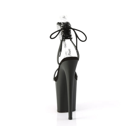 FLAMINGO-870 Black Faux Leather-Rhinestones/Black Matte